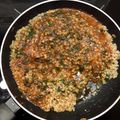El cooksnap de Belinda L.T. cuando hizo Arroz integral con espinacas, atún y salsa de tomate.