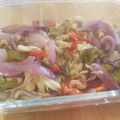 El cooksnap de Becky cuando hizo Ensalada de pimientos, berenjena y cebolla.