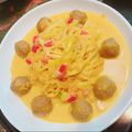 陳瑾 的 南瓜芝士酱肉丸意大利面 cooksnap