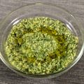 Mark Jad's cooksnap of when they made Lemony mint and basil pesto.