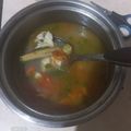 Cooksnap dari Ananda Revida untuk resep MPASI 9M : Sup Ikan Gurame Sayur Tomat