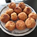 El cooksnap de mari carmen cuando hizo Bombas de patata rellenas de acelgas y roquefort con croquetas de patatas, acelgas y roquefort.