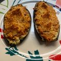 El cooksnap de Andrés cuando hizo Berenjena rellena de atún.
