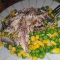 El cooksnap de Marta Marqués cuando hizo Sardinas en lata con maíz y guisantes. Receta de dieta.