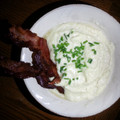 cry154's cooksnap of when they made Creamed Cauliflower with cheese bacon and chives.