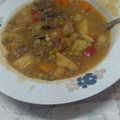 El cooksnap de María cuando hizo Carne compuesta con papas a la Canaria.