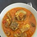 El cooksnap de Nieves Camero cuando hizo Arroz caldoso con costillas.