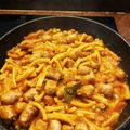El cooksnap de charola32 cuando hizo Fideos a la cazuela con salchichas del país.