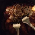 Simara Cooksnap-ja, amikor elkészítette a(z) Pulled chicken (tépett csirke) faék egyszerűen és a lehető leggyorsabban receptet.