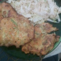 El cooksnap de Alberto cuando hizo TORTITAS DE ZANAHORIA C/ CALABAZA y CAMARÓN.
