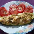 El cooksnap de Luz cuando hizo Comida o cena exprés con calabacín relleno.