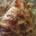 El cooksnap de Patri cuando hizo Bacalao fresco encebollado a mi manera.