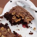 El cooksnap de Natalia Monasterio cuando hizo Brownie de algarroba.