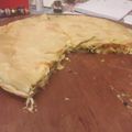El cooksnap de Malena Querio cuando hizo Tarta de calabaza y espinaca.