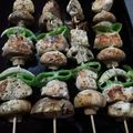 El cooksnap de UnaBrujita cuando hizo Brochetas Campi&Pollo.