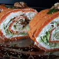El cooksnap de COCINA LA PELIRROJA cuando hizo Brazo salado con crema de queso y nueces.