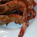 El cooksnap de Pilar Vaca Lázaro cuando hizo Gambas tostadas con aliño de aceite con ajos y perejil.