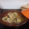 El cooksnap de enisoro cuando hizo Tajine de pollo con verduras.