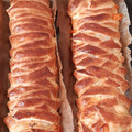 El cooksnap de Vicente Darias Dorta cuando hizo Trenza de hojaldre con jamón y queso.