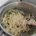 El cooksnap de Sebastian Braida cuando hizo Tallarines con salsa blanca y brócoli.