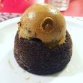 El cooksnap de Romina Novello cuando hizo Volcán de chocolate.