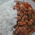 El cooksnap de Aney blazquez cuando hizo Carne molida con verduras.