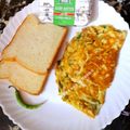 Farzana Memon 's cooksnap of when they made Omellete with Butter Toasted Bread.