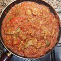 El cooksnap de Carlos Martin Chuecos cuando hizo Magra de cerdo frita con pimientos y tomates.