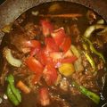 El cooksnap de Eloisa cuando hizo Bistec picado acompañado con papas fritas y ensalada.