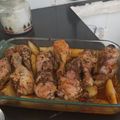 El cooksnap de Keryn Mendoza cuando hizo PAPAS🥔Al Horno con Muslos🍗de Pollo (Rustidera)...!😍.