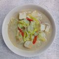 Cooksnap dari Diyan Ummu iskhoyas untuk resep 136 Sayur Sawi Putih-Tahu Kuah Gurih Bumbu Iris