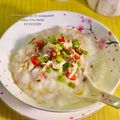 Cooksnap Sesimple Loralin semasa beliau membuat Bubur Ayam ala Mekdi.