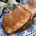 El cooksnap de Irene-Guirao cuando hizo Salmón con espárragos verdes en airfryer.