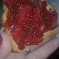 El cooksnap de Melisa Constanzo cuando hizo Mermelada de frutillas con semillas de chía..🍓.