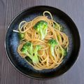 Belinda Tan's cooksnap of when they made Garlic, Chilli & Soy Sauce Spaghetti with Broccoli.