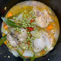 El cooksnap de Javier Navarro cuando hizo Pollo Arvejado.