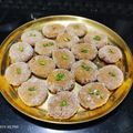 Pushpa devi का कुकस्नैप जब उन्होंने मथुरा का केसर पेड़ा (Mathura ka Kesar Peda recipe in Hindi) बनाया था।