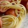 El cooksnap de Santiago Cala cuando hizo Salchichas rellenas con pasta.