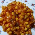 El cooksnap de Merche MR cuando hizo Salteado de garbanzos y berenjenas - receta india.