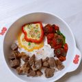 兩寶媽媽 的 甜椒鑲蛋 cooksnap