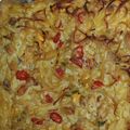 Margaret's cooksnap of when they made Chicken spaghetti.