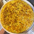 El cooksnap de Karina cuando hizo Tortilla de zanahoria, avena y queso.
