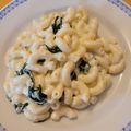 Anta Cooksnap-ja, amikor elkészítette a(z) Párizsi csirkemell friss spenótos, kéksajtos spagettivel receptet.