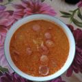 Tiborné Ocskó Cooksnap-ja, amikor elkészítette a(z) Frankfurti leves receptet.