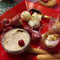 El cooksnap de Sonia Cobo cuando hizo Aperitivo en vasitos de crema de queso azul con membrillo y piñones tostados.