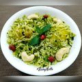 Jasmin Motta _ #BeingMotta's cooksnap of when they made Hariyali Aloo Chutney Pulao.