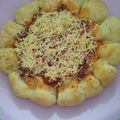 Cooksnap dari IbuQnan untuk resep Cheesy Bites Pizza | Pizza dgn pinggiran keju