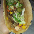 El cooksnap de Cami Abi cuando hizo Tacos! (Carne, pollo, lechuga, tomate, choclo y huevo).