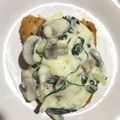Cooksnap dari Niken untuk resep Fried Dori with Spinach Mushroom Cream Sauce