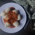 Cooksnap Dapur Yusfarisyia semasa beliau membuat Nasi Impit Kuah Kacang.